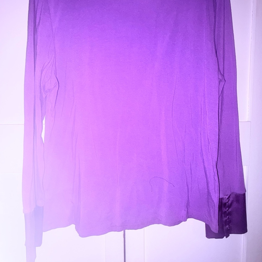 August Max Vibrant Purple Long Sleeve Top